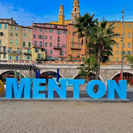 Magnifique Duplex Vue Mer Menton Bagian luar foto