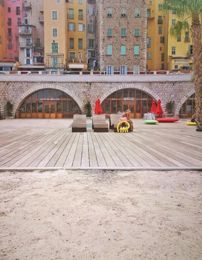 Magnifique Duplex Vue Mer Menton Bagian luar foto