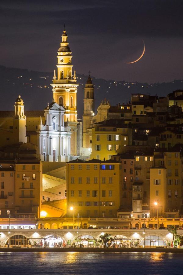 Magnifique Duplex Vue Mer Menton Bagian luar foto