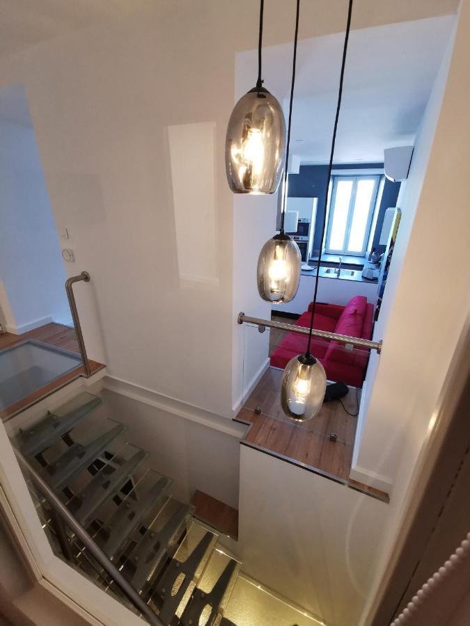 Magnifique Duplex Vue Mer Menton Bagian luar foto